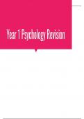 Year 1/Paper 1 Psychology AQA Notes (A01+A03)