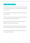 CTEC 1391 Test Prep &vert; Questions with 100&percnt; Correct Answers &vert; Verified