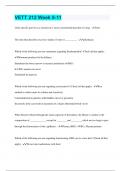 VETT 212 Week 8-11 &vert; 40 Questions with 100&percnt; Correct Answers &vert; Verified