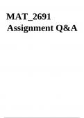 MAT_2691 Assignment Q&A