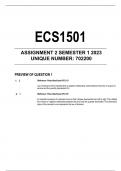 ECS1501 ASSIGNMENT 2 SEMESTER 1