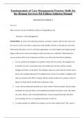 Complete Solution Manual Fundamentals of Case Management Practice Skills for the Human Services 5th Edition Questions & Answers with rationales &lpar;Chapter 1-26&rpar;