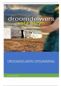 Opsomming  Droomdelwers, Esta Steyn -  Afrikaans Huistaal