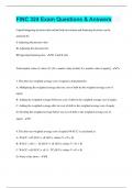 FINC 324 Exam Questions & Answers &vert; 146 Questions with 100&percnt; Correct Answers &vert; Verified &vert; 71 Pages