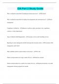 CIA Part 2 Study Guide &vert; 249 Questions with 100&percnt; Correct Answers &vert; Verified &vert; 38 Pages