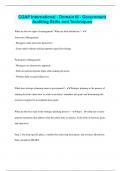 CGAP International - Domain III - Government Auditing Skills and Techniques &vert; Questions with 100&percnt; Correct Answers &vert; Verified
