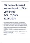 RN concept-based  assess level 1 100%  VERIFIED  SOLUTIONS  2023//2024