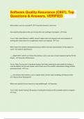 Software Quality Assurance &lpar;C857&rpar;&comma; Top  Questions & Answers&comma; VERIFIED&period;