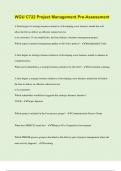 Bundle for WGU C722 Exams Compilation &vert; Verified &vert; Guaranteed Success