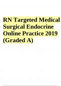 RN Targeted Medical Surgical Endocrine Online Practice 2019 &lpar;Graded A&rpar;