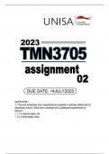 TMN3705 ASSIGNMENT 02 2023