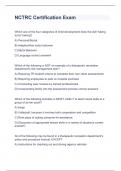 NCTRC Certification Exam 2023 with 100&percnt; correct answers