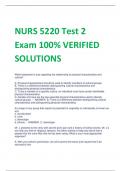 NURS 5220 Test 2 Exam 100% VERIFIED  SOLUTIONS