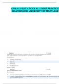 CSIA 413 QUIZ 4&period;DOCX ALL DONE PRACTICE SOLUTION 2023 UNIVERSITY OF MARYLAND