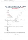 CHEM 121 ACS FINAL MOCK EXAM KEY JUNE 2023 WITH 100% ACCURATE ANSWERS (HIGHLY RECOMMEDED)