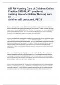 ATI RN Nursing Care of Children OnlinePractice 2019 B, ATI proctored nursingcare of children, Nursing care ofchildren ATI proctored, PEDS ATIpractice A, Peds ATI 2019 B
