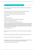 Jurisprudence Practice Exam&vert; questions with 100 &percnt; correct answers &vert; verified