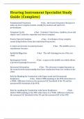 Hearing Instrument Specialist Study Guide (Complete)