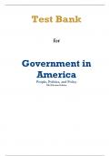 Government in America People Politics and Policy 2012 Election Edition 16e George Edwards, Martin Wattenberg, Robert Lineberry (Test Bank)