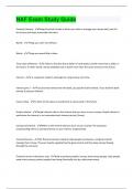 NAF Exam Study Guide&vert; questions with 100 &percnt; correct answers &vert; verified
