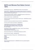 NATO and Warsaw Pact Notes Correct 100&percnt;