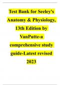 Test Bank for Seeley's Anatomy & Physiology, 13th Edition by VanPutte-a comprehensive study guide-Latest revised 2023