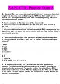 AAPC CPB Practice Exam Questions and Answers 2022&sol;2023 Verified Answers 