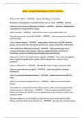 NRSG 126 MIDTERM EXAM LATEST UPDATE 