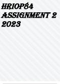 HRIOP84 Assignment 2 2023