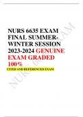 NURS 6635  COMPLETE MIDTERM FINAL EXAM 2023 ACCURATE JUNE-AUGUST SESSION