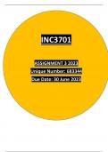 INC3701 ASSIGNMENT 3 2023