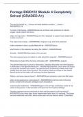 Portage BIOD151 Module 4 Completely Solved &lpar;GRADED A&plus;&rpar;