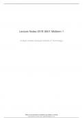 Lecture Notes ISYE 6501 Midterm 1