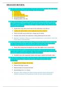 2023 HESI exit Review Study Guide 200&plus; questions&comma; answers and rationales