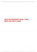 HESI PN MATERNITY EXAM PACK-        BEST FOR 2023 EXAM  