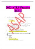 2023 ATLS Practice Test 1