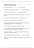 CPO Practice Test&vert;2023 LATEST UPDATE&vert;WITH 100&percnt; COMPLETE SOLUTIONS&vert;ALREADY GRADED A