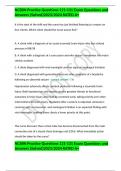 NCSBN Practice Questions 121-131 Exam Questions and Answers &lpar;Solved&rpar;2023&sol;2024 RATED A&plus;