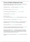 Fl Laws & Rules Chiropractic Exam