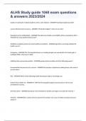 ALHS Study guide 1040 exam questions & answers 2023&sol;2024