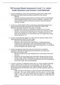 RN Concept-Based Assessment Level 1 A Test Bank Latest Study Guide Questions and Answers with Rationale