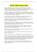 WGU C963 Court Cases Questions With Complete Solutions
