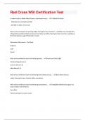 Red Cross WSI Certification Test &vert;40 Questions with 100 &percnt; correct Answers &vert; Verified