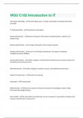 Bundle for WGU C836 tests compilation &vert; Question and answers &vert; Verified