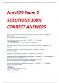 Nurs629 Exam 2 SOLUTIONS 100%  CORRECT ANSWER