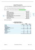 The Income Statement, Comprehensive income, and Statements of cash flow 