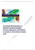 Test Bank Pharmacology A Patient-Centered Nursing Process Approach, 11th Edition 2024 revised update by Linda E. McCuistion Chapter 1-58 complete with verified answers graded A+