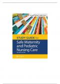 Test Bank for Safe Maternity & Pediatric Nursing Care 2nd edition 2024 latest update by Linnard palmer, complete chapters with verified answers, graded A+