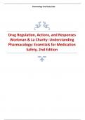 Drug Regulation, Actions, and Responses Workman & La Charity; Understanding Pharmacology ;Essentials for Medication Safety, 2nd Edition 2024 latest revised update 