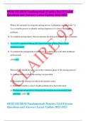 HESI 102 HESI Fundamentals Practice Test B Exam Questions and Answers Latest Update 2022-2023